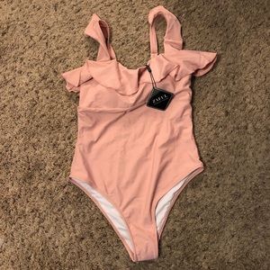Brand new blush pink zaful one piece swimsuit.